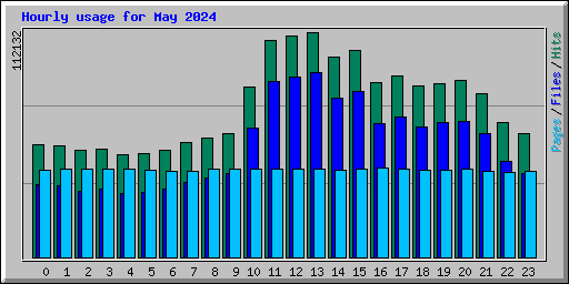 Hourly usage for May 2024